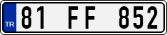 License plate of Turkey, Regular plates