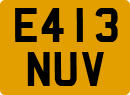 License plate of the United Kingdom, 1983 year system