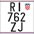 License plate of Croatia, Motorcycles