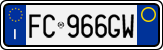 License plate of Italy, Cars (1994 year series)