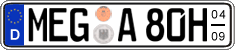 German license plate, Seasonal plates (Oldtimers)