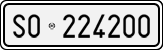License plate of Italy, Cars (1927 year series)