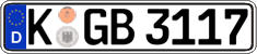 German license plate, Regular plates