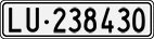 License plate of Switzerland, Cars