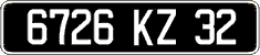 French license plate, FNI