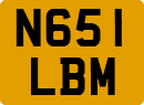 License plate of the United Kingdom, 1983 year system