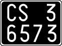 License plate of Italy, Cars (1927 year series)