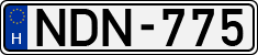 license plates of Hungary, Cars (1990)