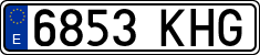 License plates of Spain, Ordinary (2000)