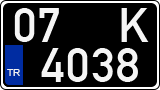 License plate of Turkey, Government and public administrations