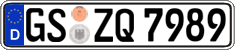 German license plate, Regular plates