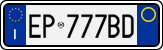 License plate of Italy, Cars (1994 year series)