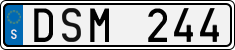 License plate of Sweden, Regular plates