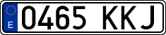 License plates of Spain, Ordinary (2000)