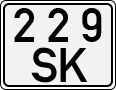 License plate of Kyrgyzstan, Organizations (1994)