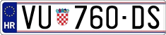 License plate of Croatia, Regular plates