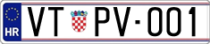 License plate of Croatia, Oldtimers