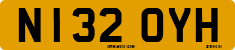License plate of the United Kingdom, 1983 year system