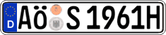 German license plate, Plates for oldtimers (type 