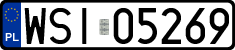 License plates of Poland, Regular car plates