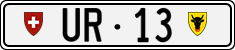 License plate of Switzerland, Cars