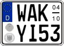 German license plate, Seasonal plates