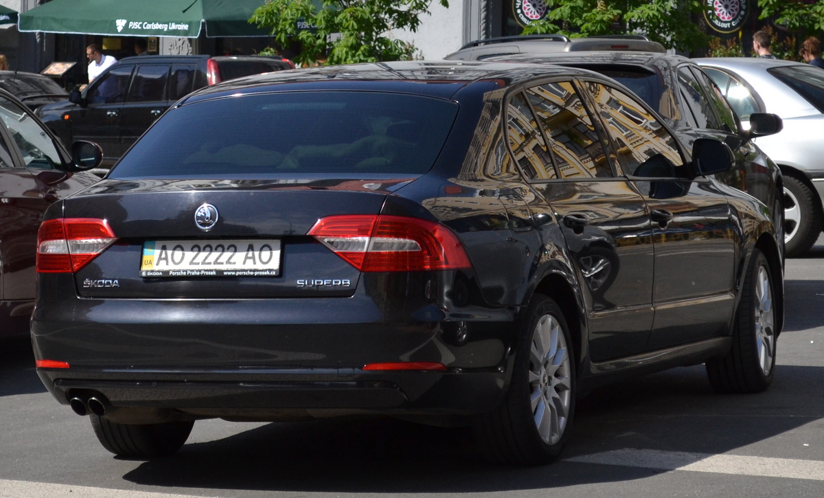 AO 2222 AO, Skoda Superb 2nd gen Sedan/Liftback (B6/3T4), facelift, 2013–2015