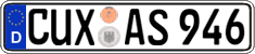 German license plate, Regular plates