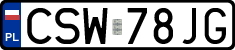 License plates of Poland, Regular car plates