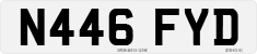 License plate of the United Kingdom, 1983 year system