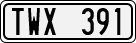 License plate of Sweden, Regular plates