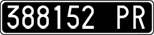 License plate of Italy, Cars (1927 year series)