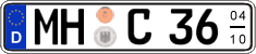German license plate, Seasonal plates