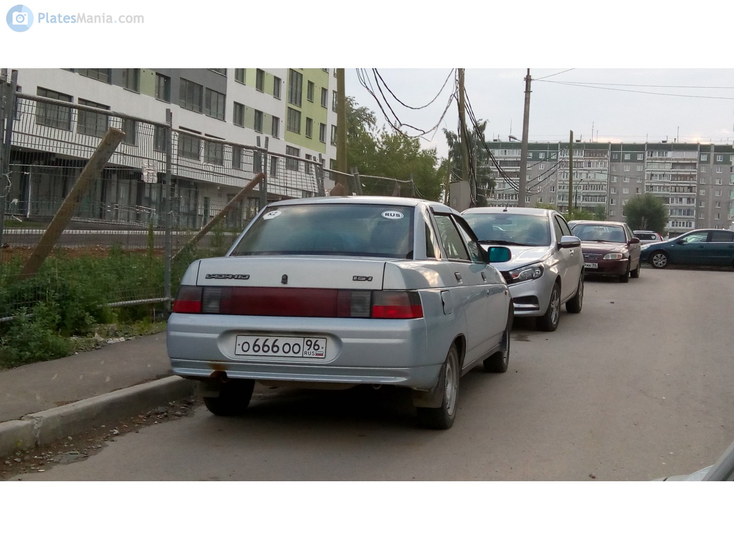 о 666 оо 96, Lada (VAZ) 2110 2110 Sedan, 1995–2007 (–2014 for others)