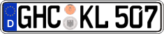 German license plate, Regular plates