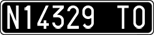 License plate of Italy, Cars (1927 year series)