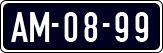 License plate of the Netherlands, Imported oldtimers (cars)