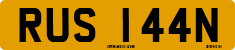 License plate of the United Kingdom, 1963 year system