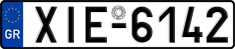 License plate of Greece, Cars