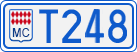 License plate of Monaco, Cars