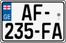 License plate of Georgia, Cars (2014)