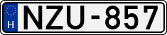 license plates of Hungary, Cars (1990)