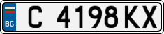 License plate of Bulgaria, Cars