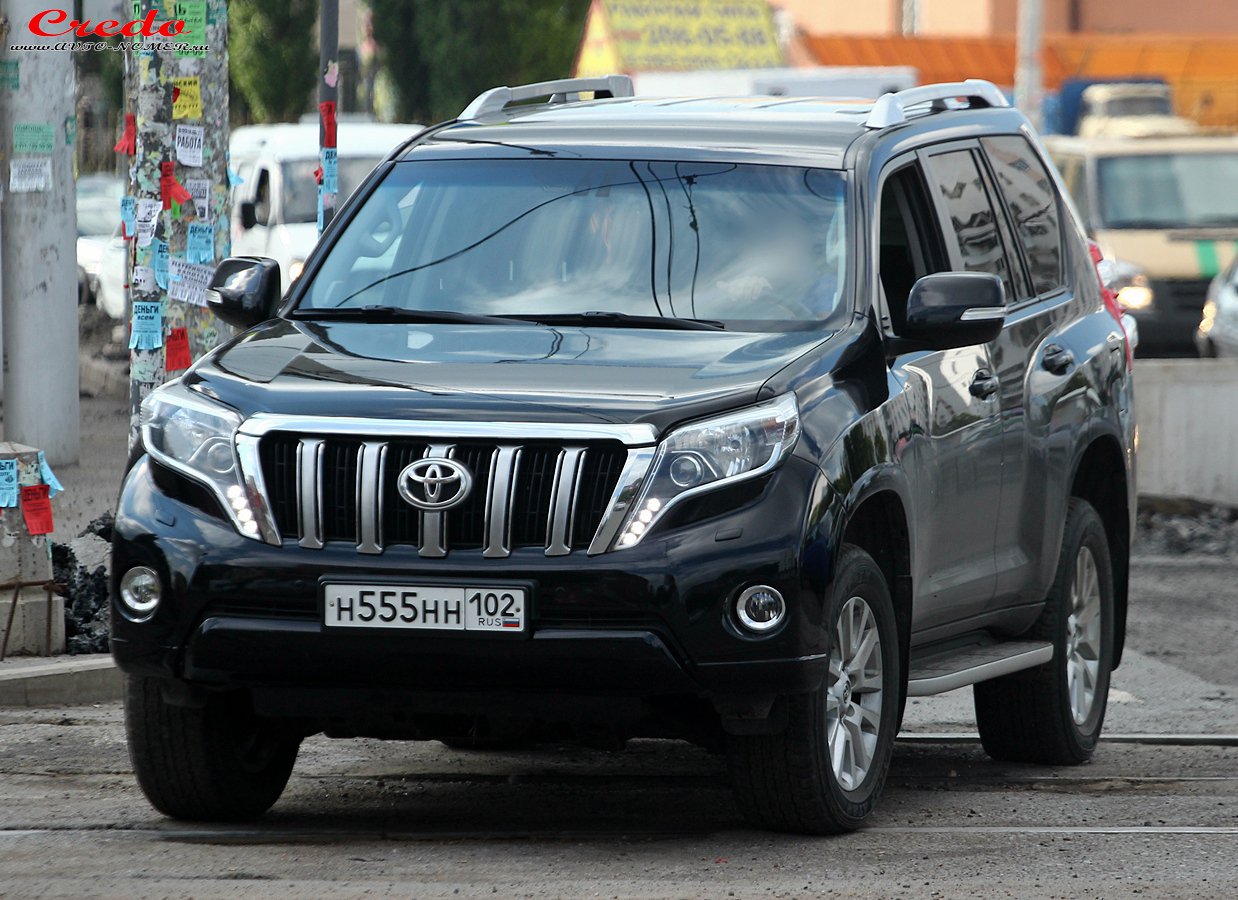 н 555 нн 102, Toyota Land Cruiser Prado 4th gen 5-door SUV (J150), 1st facelift, 2013–2017