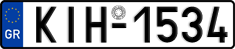 License plate of Greece, Cars
