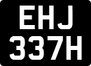 License plate of the United Kingdom, 1963 year system