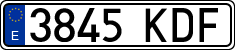 License plates of Spain, Ordinary (2000)