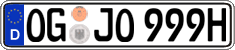 German license plate, Plates for oldtimers (type 
