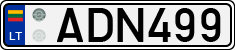 License plate of Lithuania, Cars