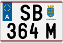 License plate of Austria, Regular plates